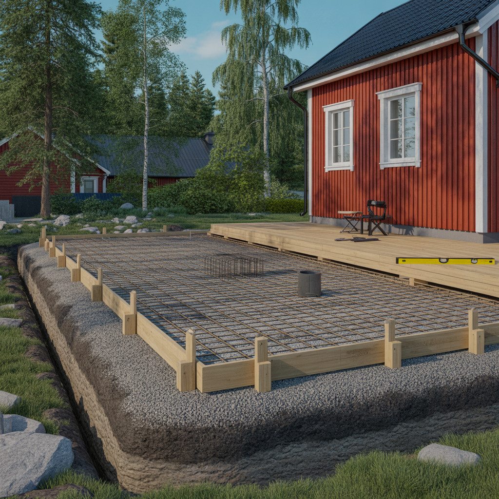 gjuta plintar till altan guide till matt och frostfritt djup