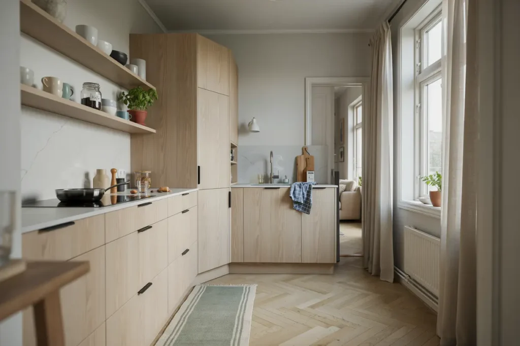 k ksrenovering med platsbyggda l sningar i bred ng och m larh jden