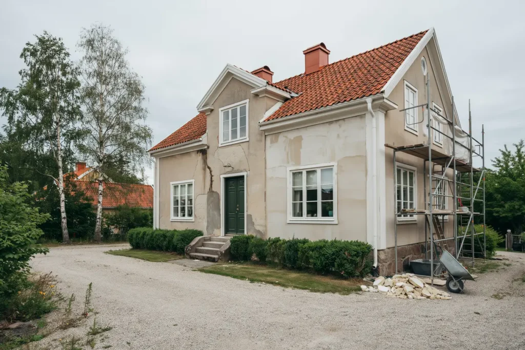 putsa om fasaden p villa tecken kostnad och val av r tt puts f r svenskt klimat